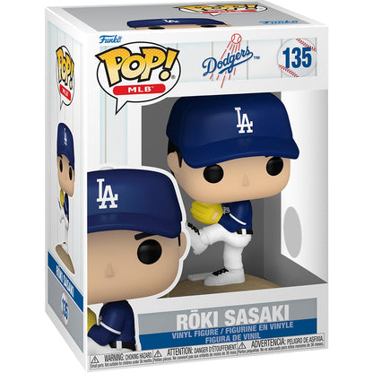 MLB Dodgers Roki Sasaki (Alternate) Funko Pop! Vinyl Figure #135 - Image 2