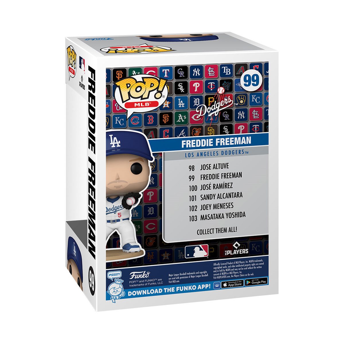 MLB Los Angeles Dodgers Freddie Freeman Funko Pop! Vinyl Figure #99 - Image 3