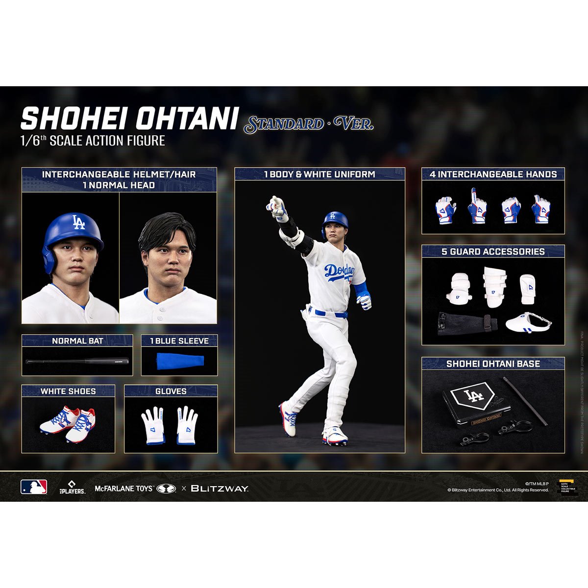 MLB McFarlane Sportspicks Los Angeles Dodgers Shohei Ohtani 1:6 Scale Action Figure - Image 8