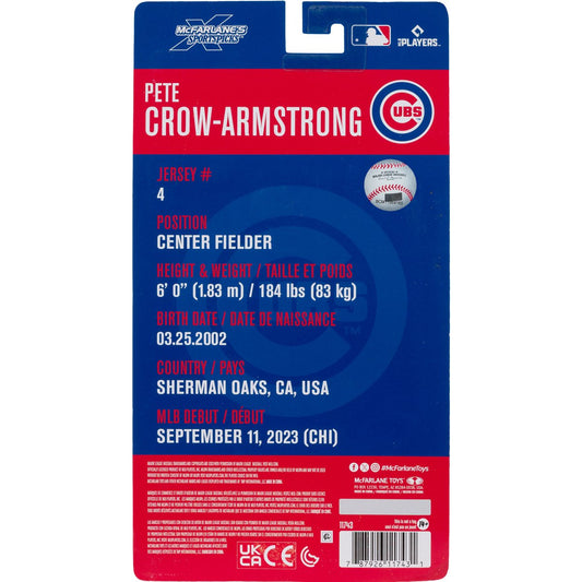 MLB McFarlane SportsPicks Wave 1 Chicago Cubs Pete Crow-Armstrong 6-Inch Action Figure - Image 2