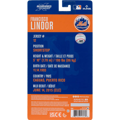 MLB McFarlane SportsPicks Wave 1 New York Mets Francisco Lindor 6-Inch Action Figure - Image 2