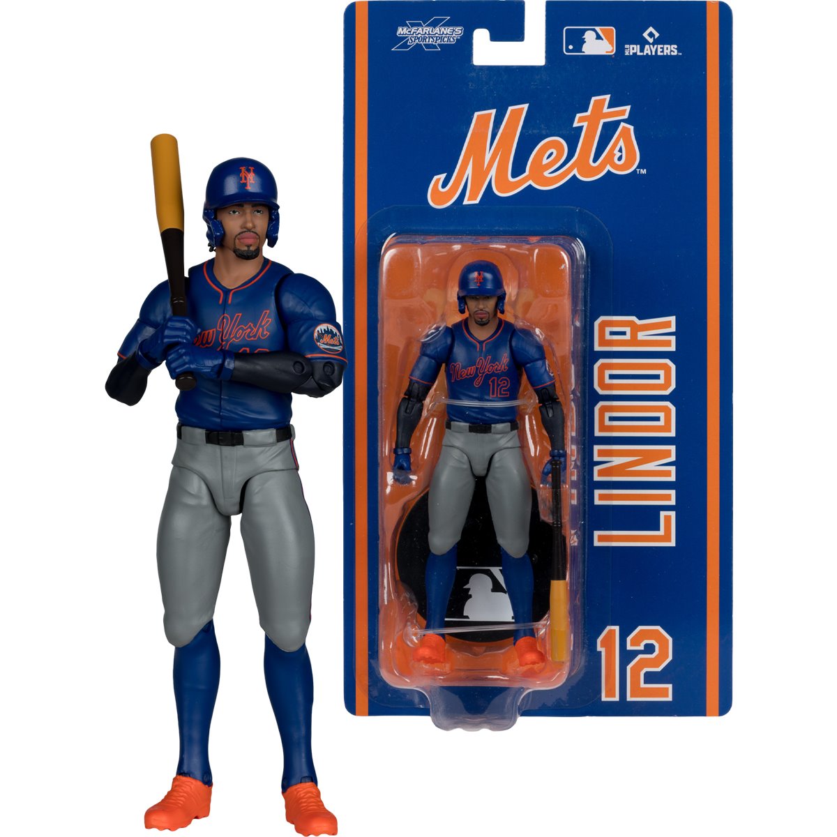 MLB McFarlane SportsPicks Wave 1 New York Mets Francisco Lindor 6-Inch Action Figure - Image 6