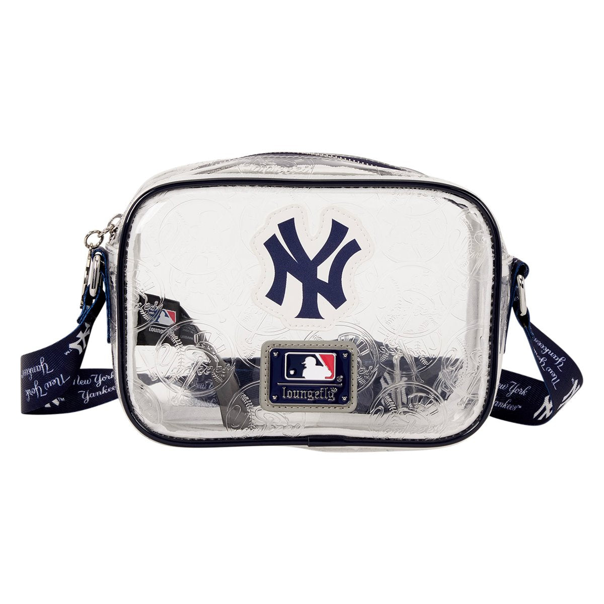 MLB New York Yankees Clear Crossbody Bag