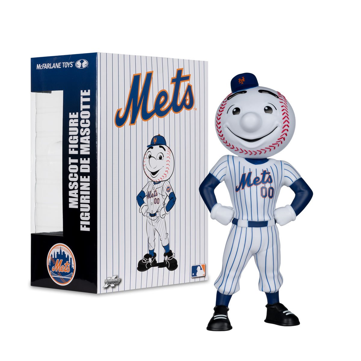 MLB SportsPick New York Mets Mr. Met Mascot 7-Inch Posed Figure - Image 2
