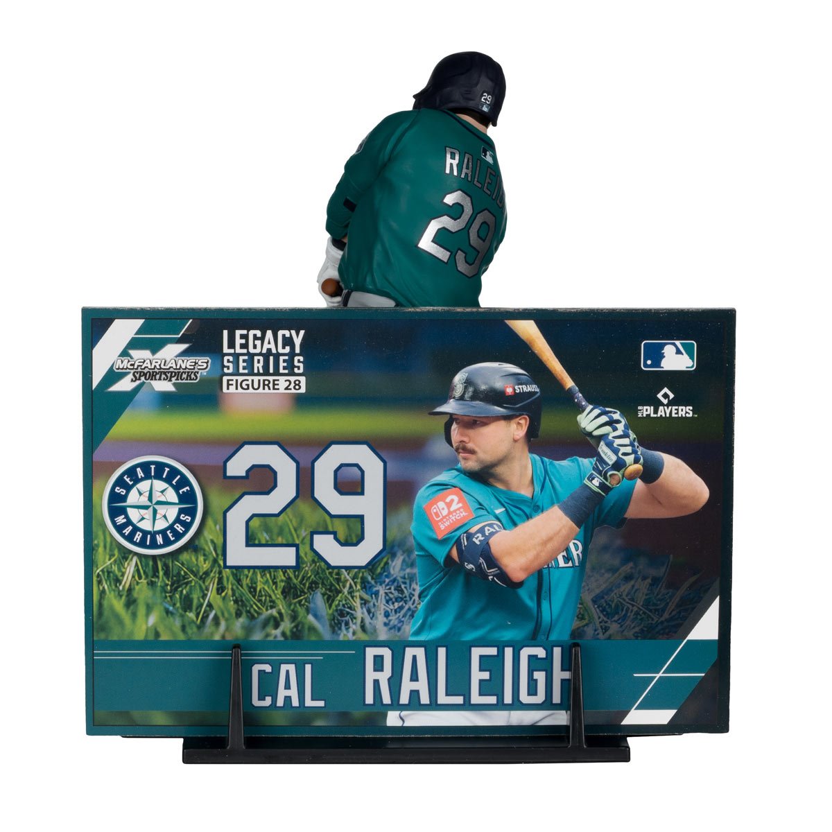 MLB SportsPicks Seattle Mariners Cal Raleigh 7-Inch Posed Figure - Image 5