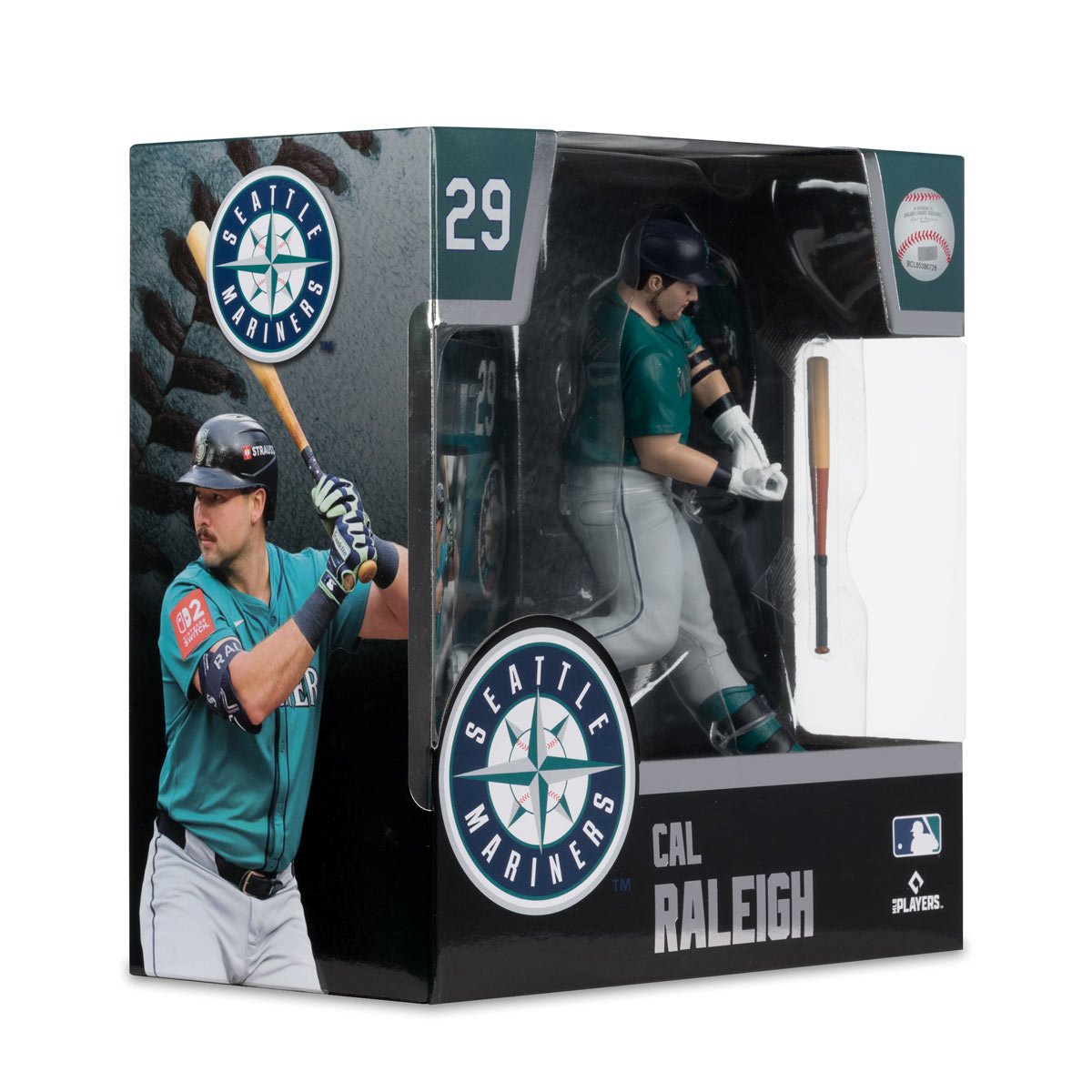 MLB SportsPicks Seattle Mariners Cal Raleigh 7-Inch Posed Figure - Image 7
