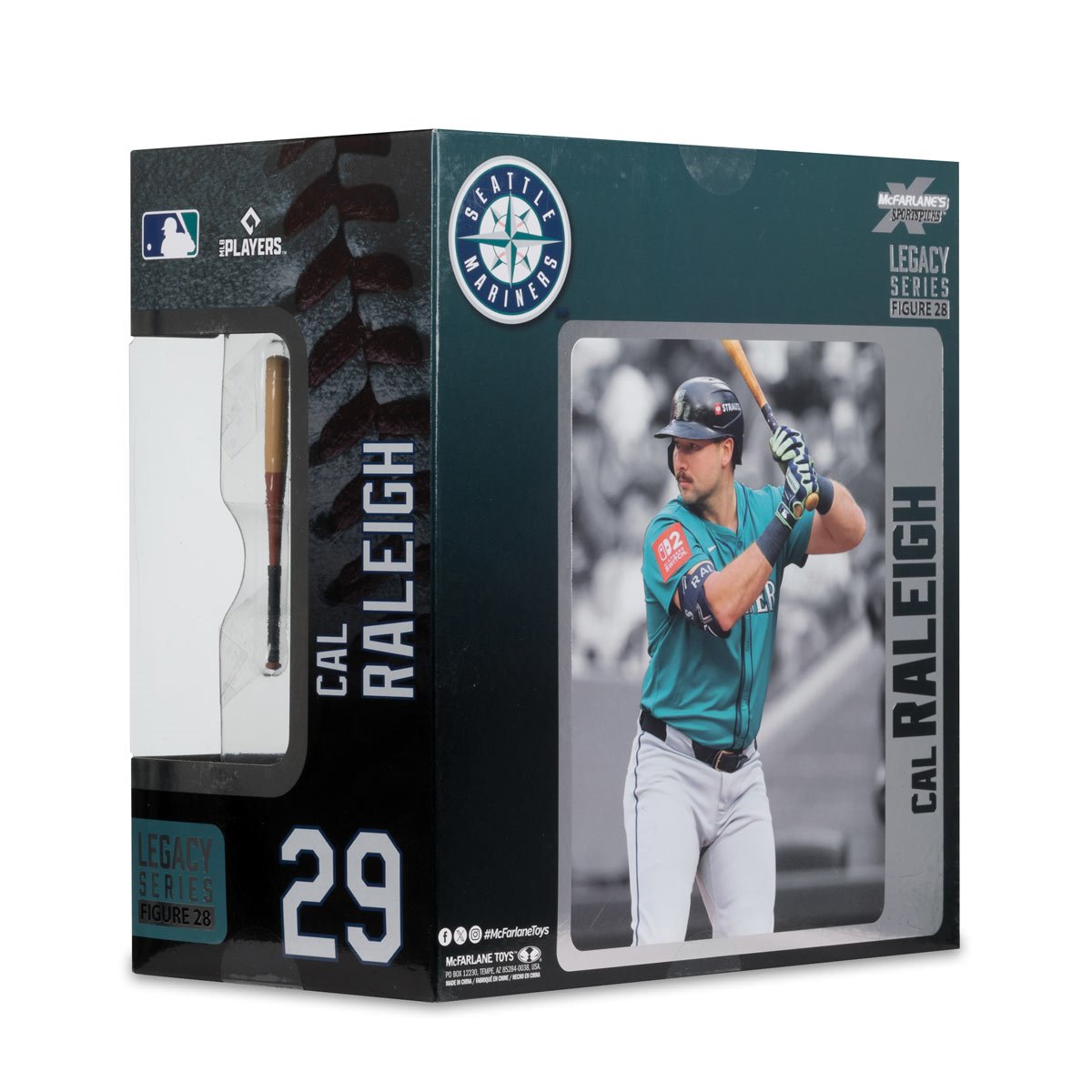 MLB SportsPicks Seattle Mariners Cal Raleigh 7-Inch Posed Figure - Image 8