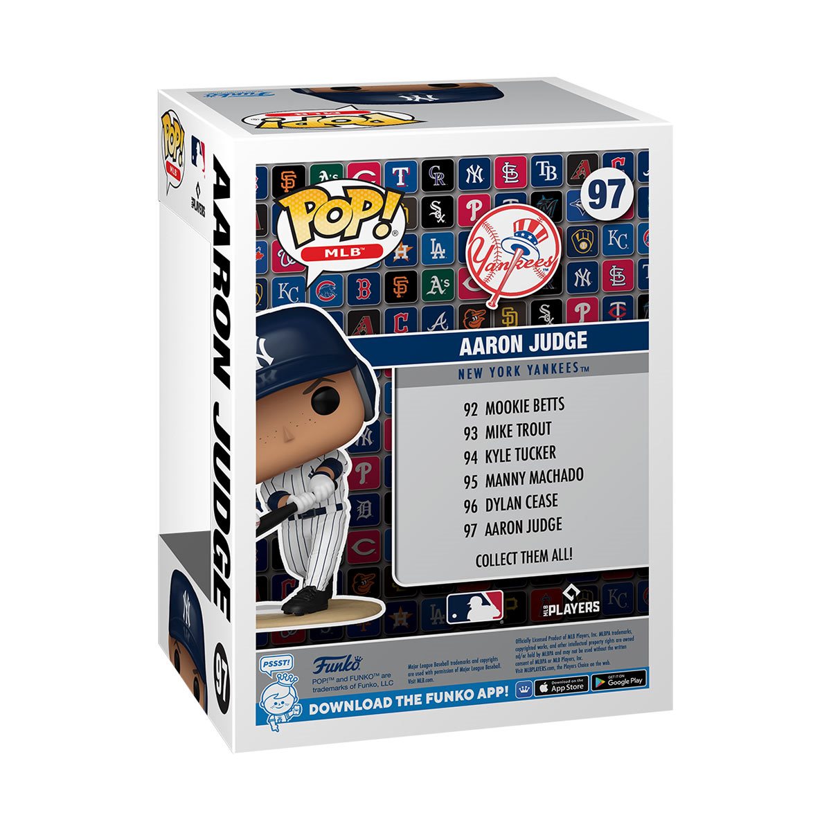 MLB Yankees Aaron Judge Funko Pop! Vinyl Figure #97 - Image 3