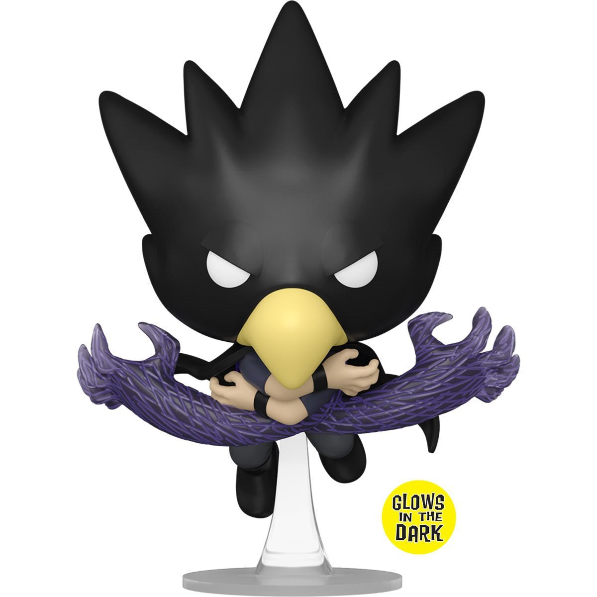 My Hero Academia Fumikage Tokoyami Fallen Angel Glow-in-the-Dark Funko Pop! Vinyl Figure #1351 - AAA Anime Exclusive - Image 3