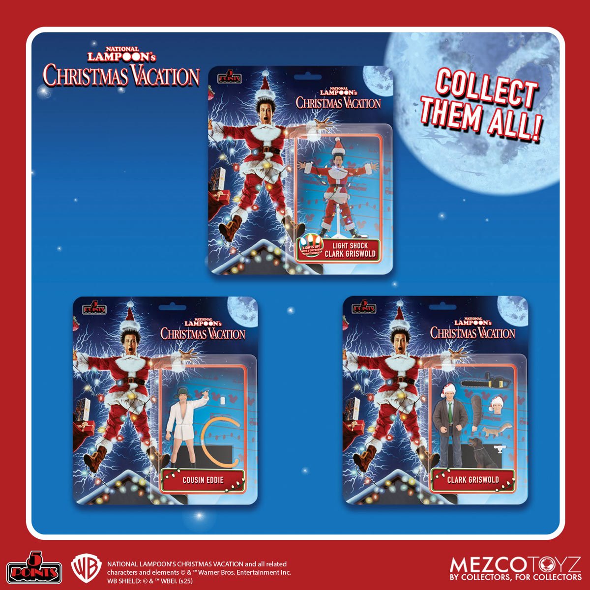 National Lampoon's Christmas Vacation Light Shock Clark Griswold 5 Points Action Figure - Image 7