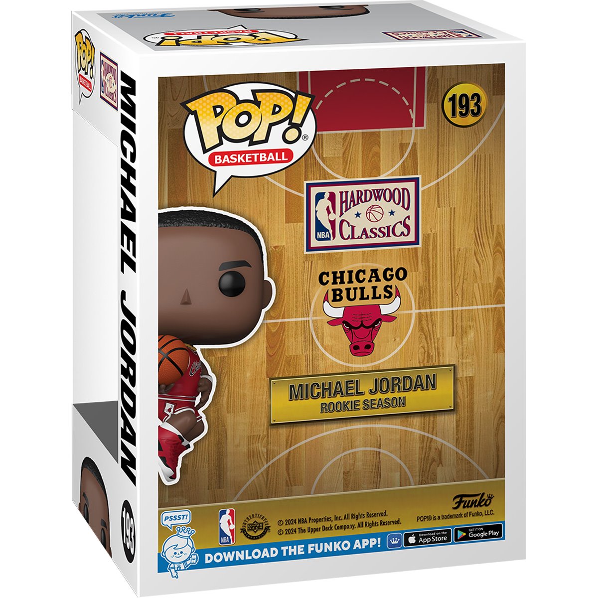 NBA Chicago Bulls Michael Jordan Rookie Season Funko Pop! Vinyl Figure #193 - Image 3