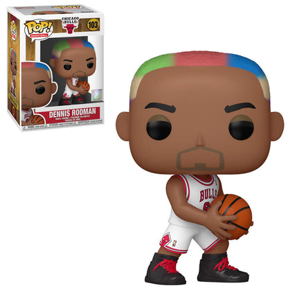 NBA: Legends Dennis Rodman (Bulls Home) Funko Pop! Vinyl Figure #103 - Image 2