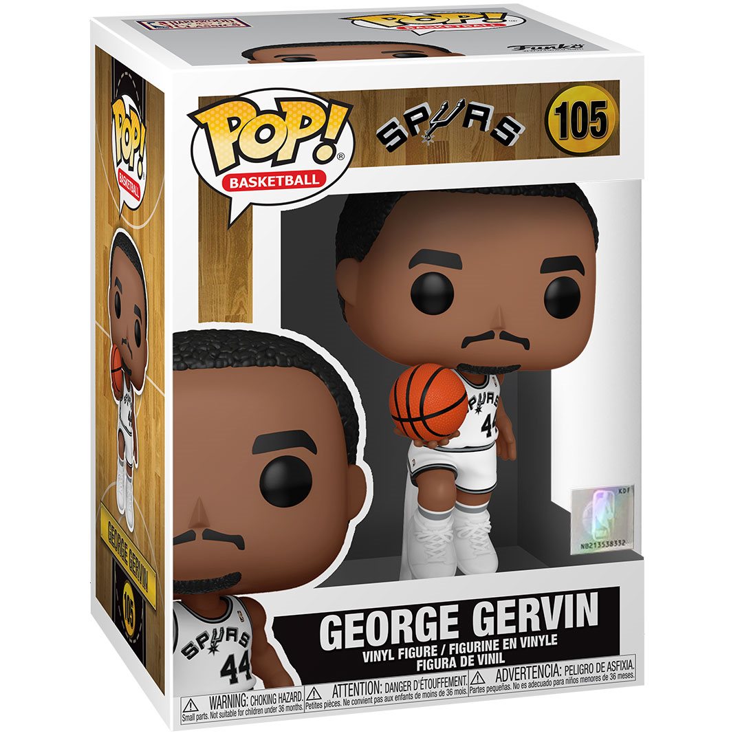 NBA: Legends George Gervin (Spurs Home) Funko Pop! Vinyl Figure #105 - Image 3