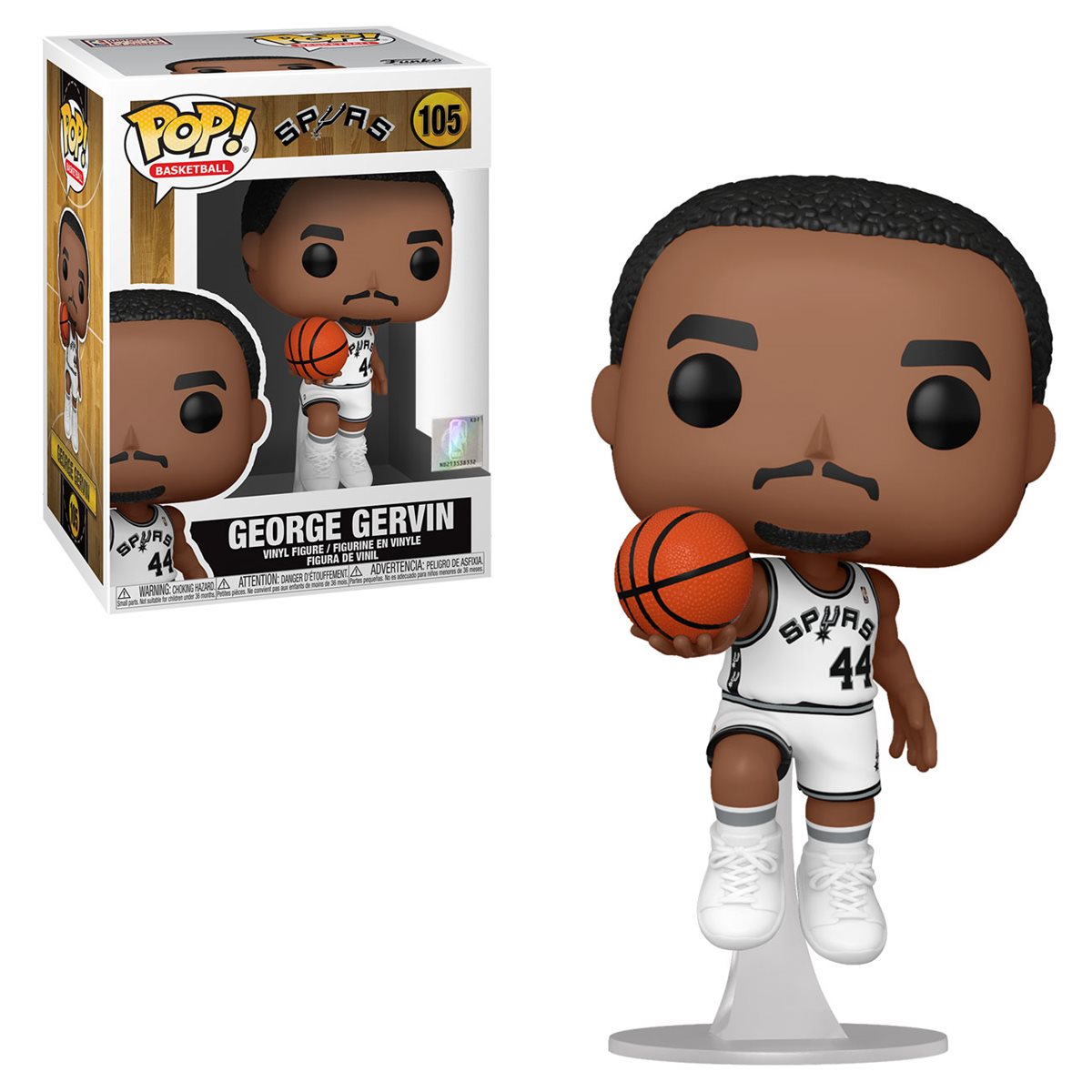 NBA: Legends George Gervin (Spurs Home) Funko Pop! Vinyl Figure #105