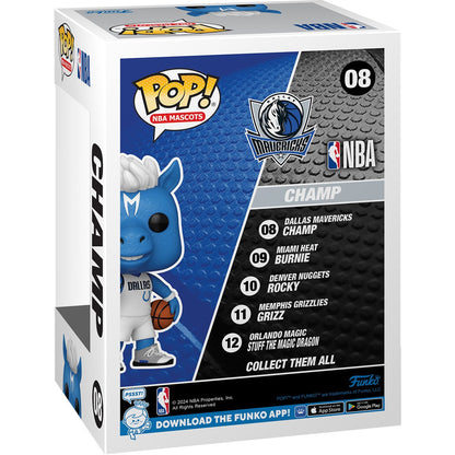 NBA Mascots Dallas Mavericks Champ Funko Pop! Vinyl Figure #08 - Image 3