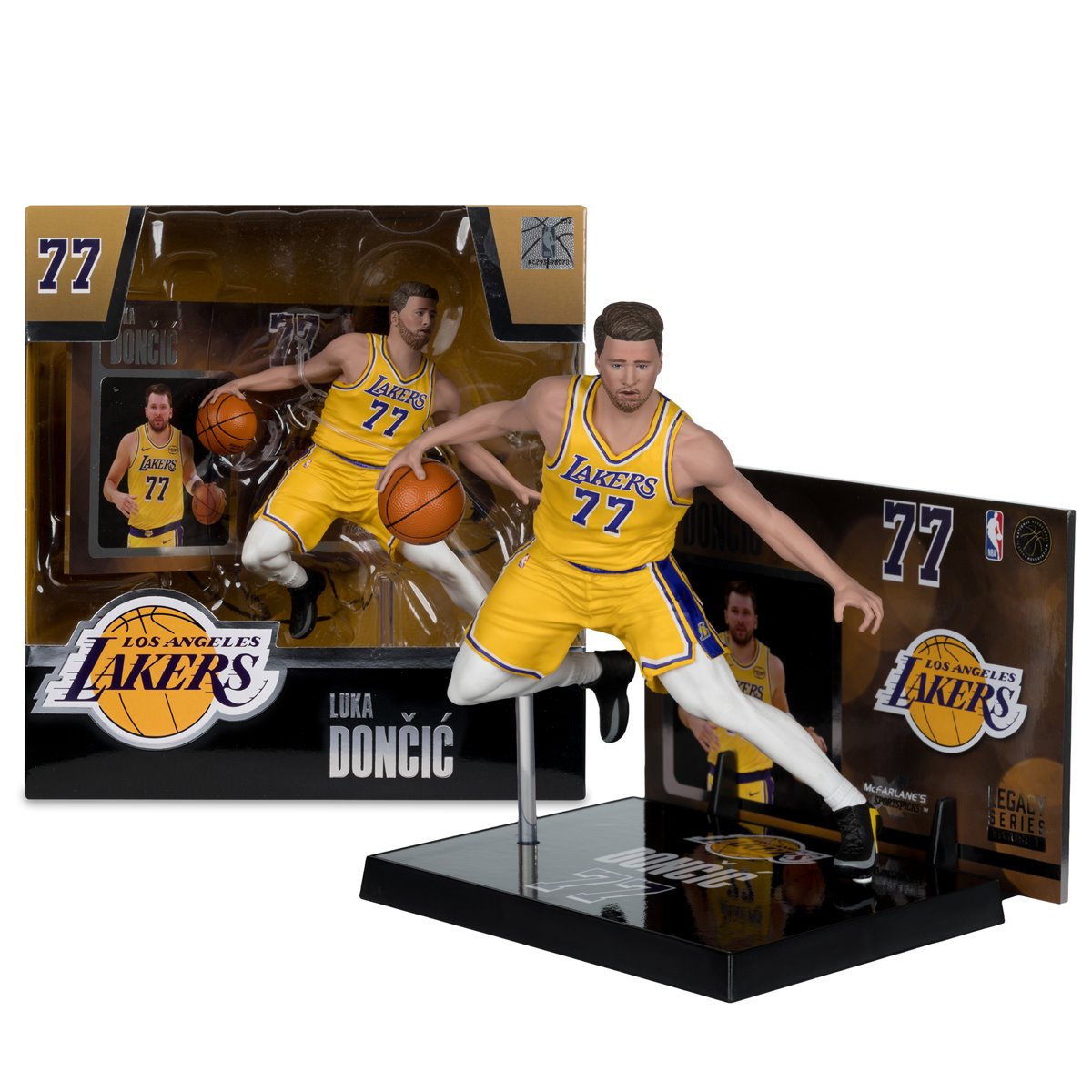 NBA McFarlane's SportsPicks Los Angeles Lakers Luka Doncic 7-Inch Posed Figure - Image 8