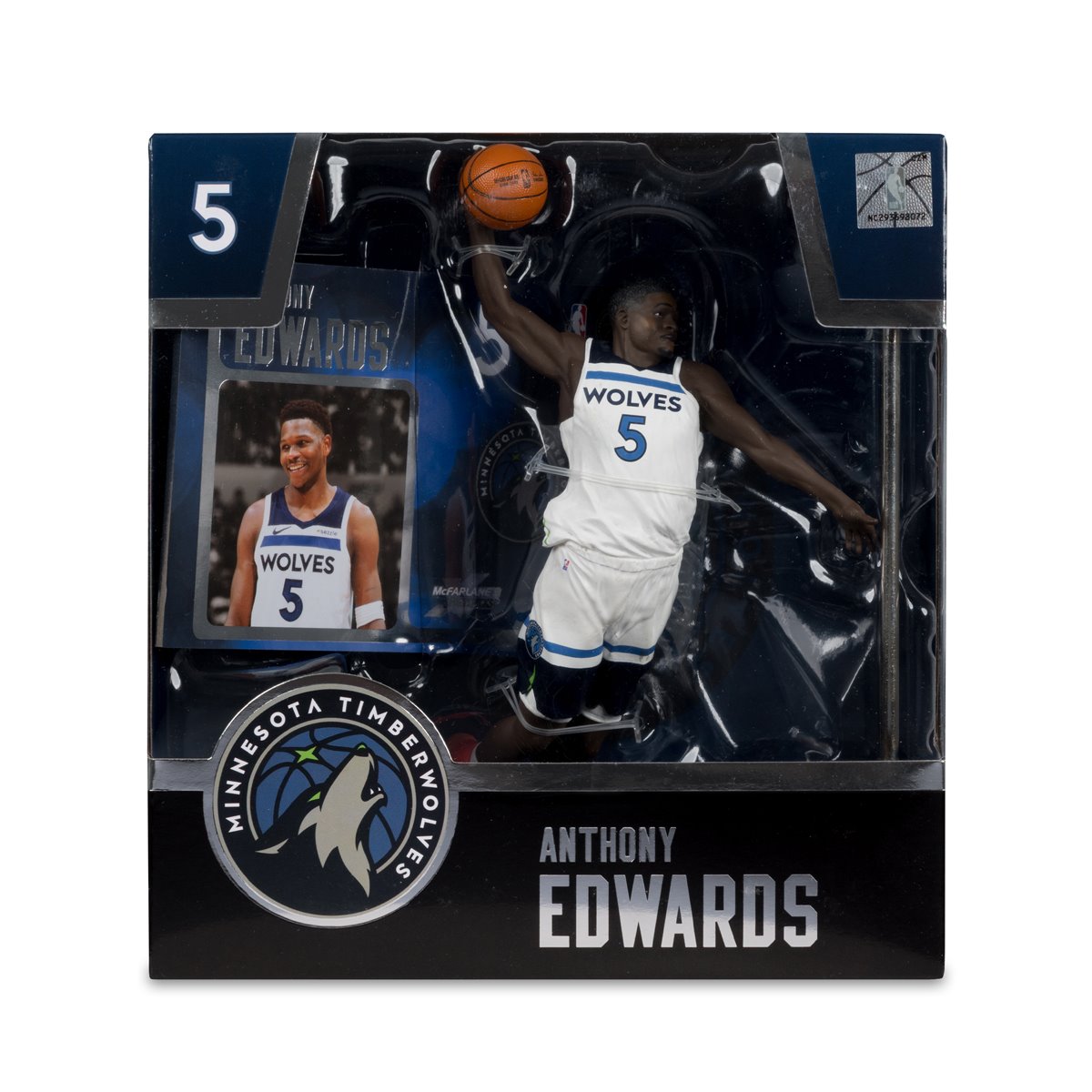 NBA McFarlane's SportsPicks Minnesota Timberwolves Anthony Edwards 7-Inch Posed Figure - Image 4