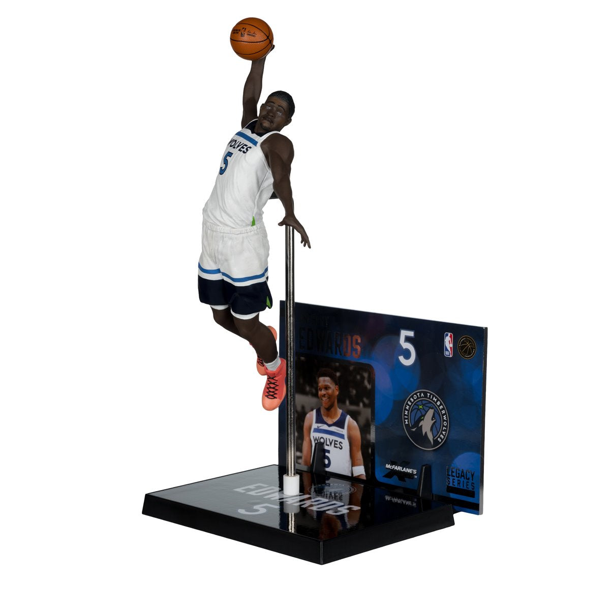 NBA McFarlane's SportsPicks Minnesota Timberwolves Anthony Edwards 7-Inch Posed Figure - Image 7