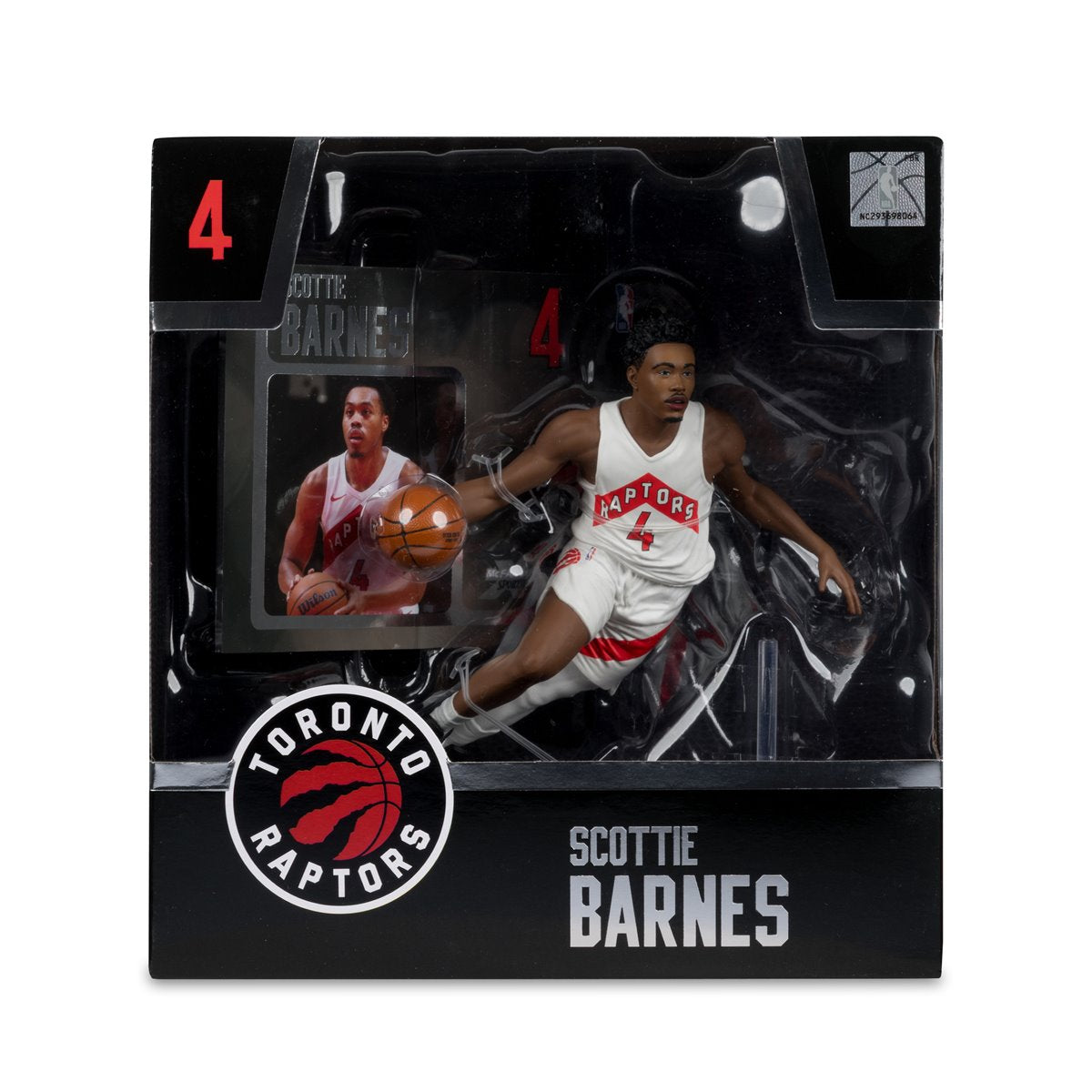 NBA McFarlane's SportsPicks Toronto Raptors Scottie Barnes 7-Inch Posed Figure - Image 4