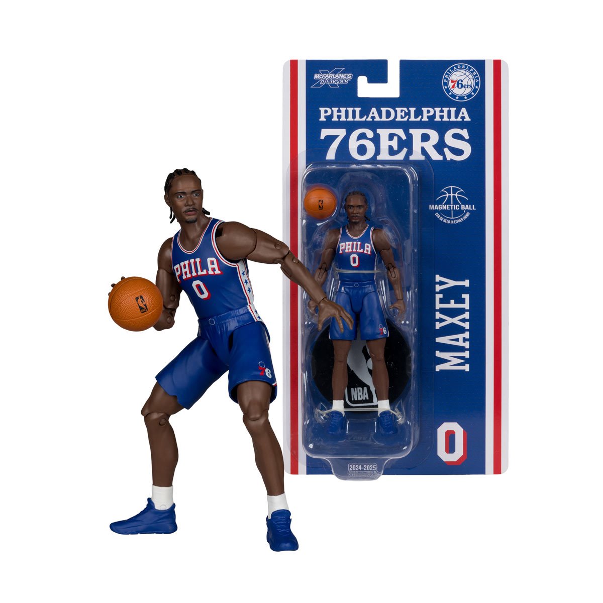 NBA McFarlane's SportsPicks Wave 2 Philadelphia 76ers Tyrese Maxey 6-Inch Action Figure - Image 7
