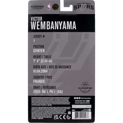 NBA McFarlane SportsPicks Wave 1 San Antionio Spurs Victor Wembanyama 6-Inch Action Figure - Image 7