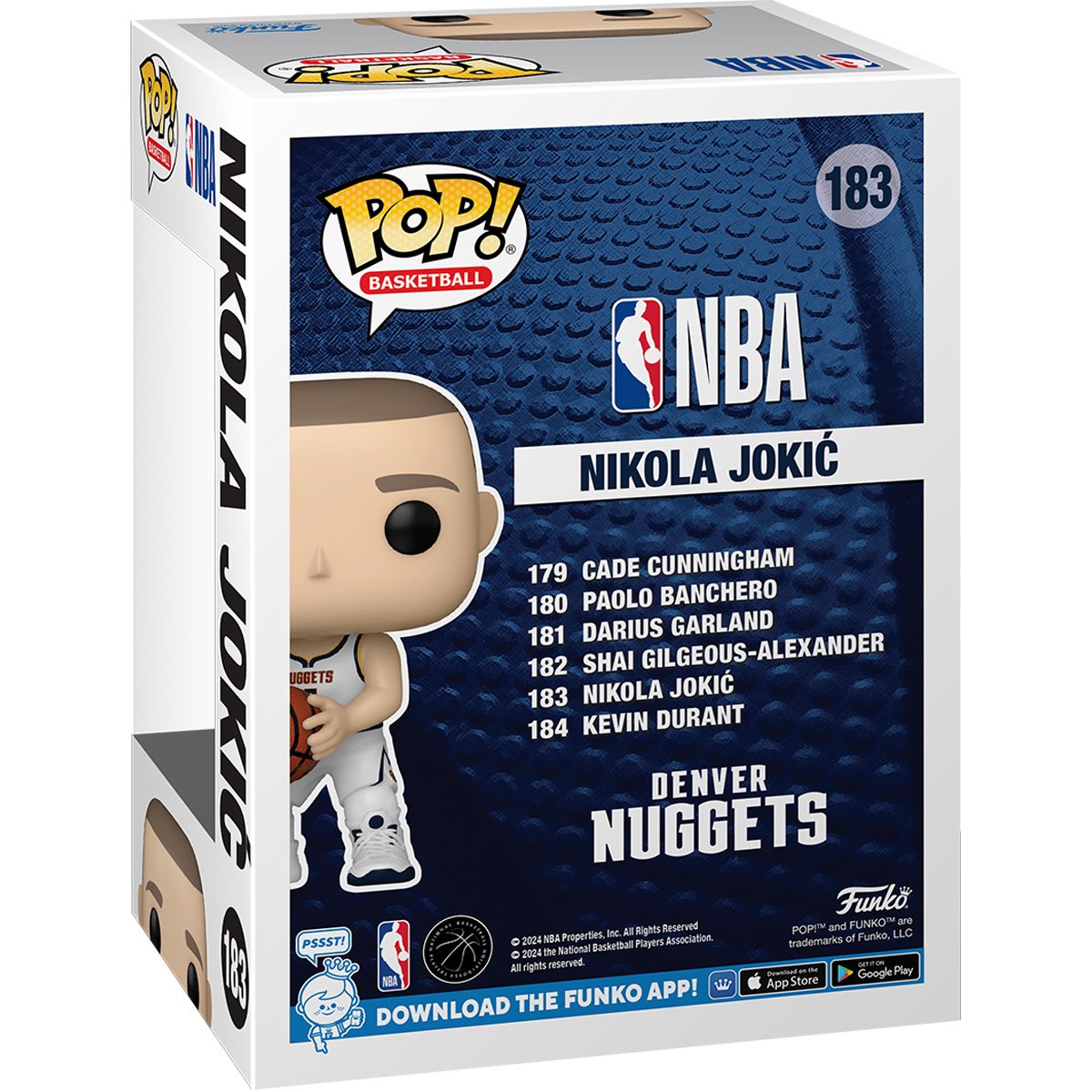 NBA Nuggets Nikola Jokic Funko Pop! Vinyl Figure #183 - Image 3