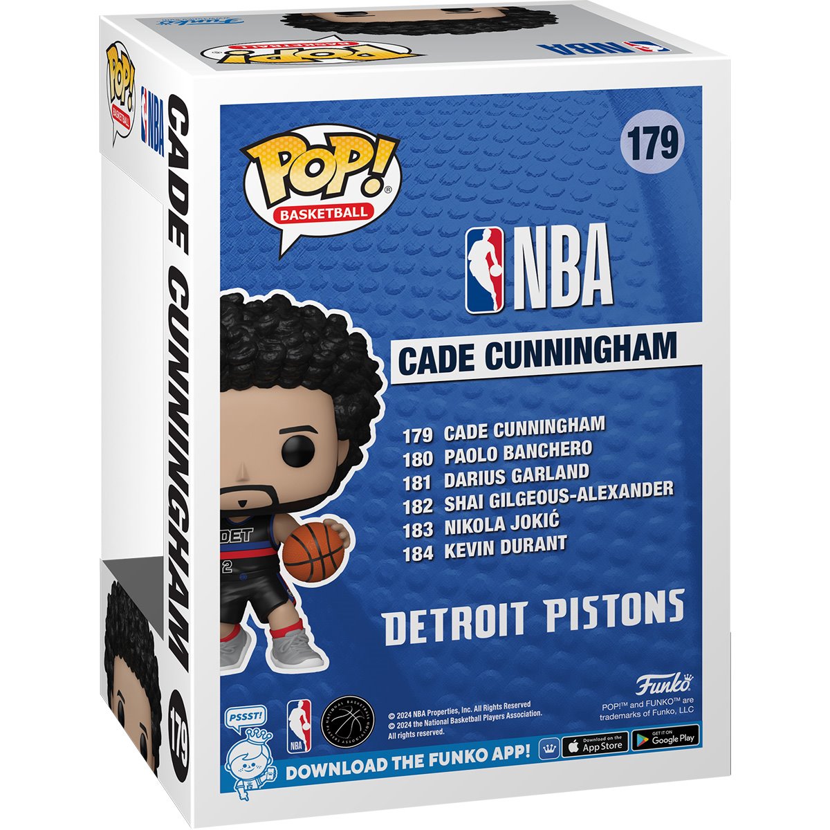 NBA Pistons Cade Cunningham Funko Pop! Vinyl Figure #179 - Image 3