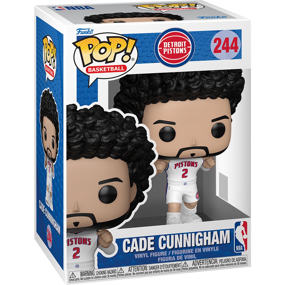 NBA Pistons Cade Cunningham (Home) Funko Pop! Vinyl Figure - Image 2