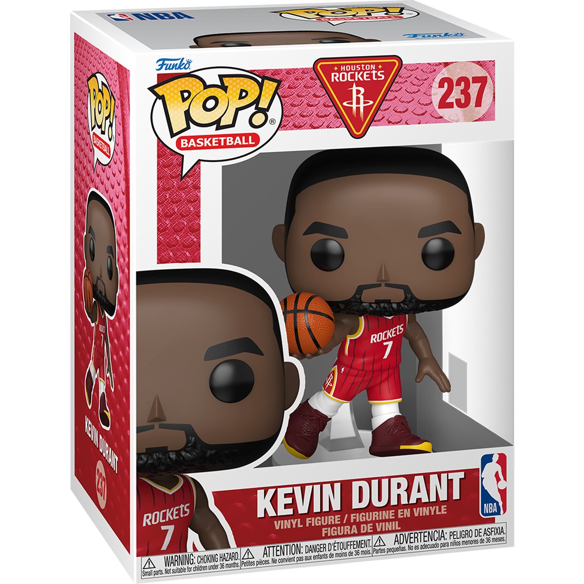 NBA Rockets Kevin Durant Funko Pop! Vinyl Figure - Image 2