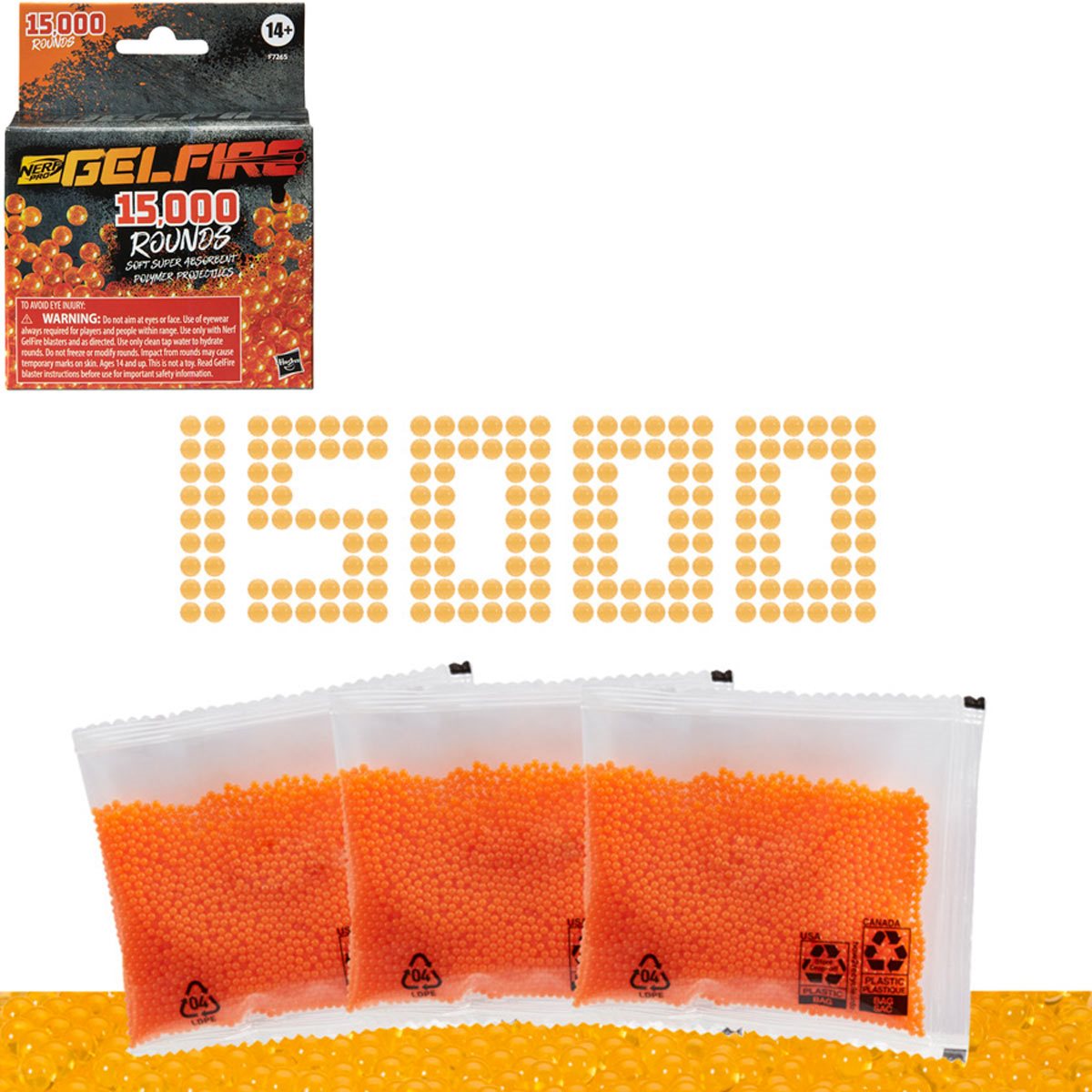 Nerf Pro Gelfire Refill - 15,000 Gelfire Rounds