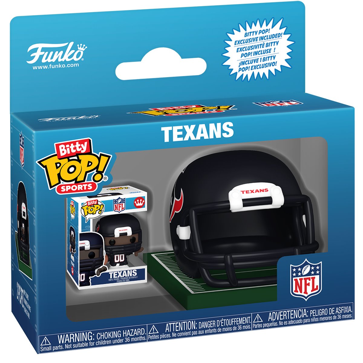 NFL AFC Texans Funko Bitty Pop! Helmet - Image 5