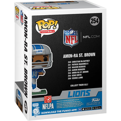 NFL Detroit Lions Amon-Ra St. Brown Funko Pop! Vinyl Figure #254 - Image 3