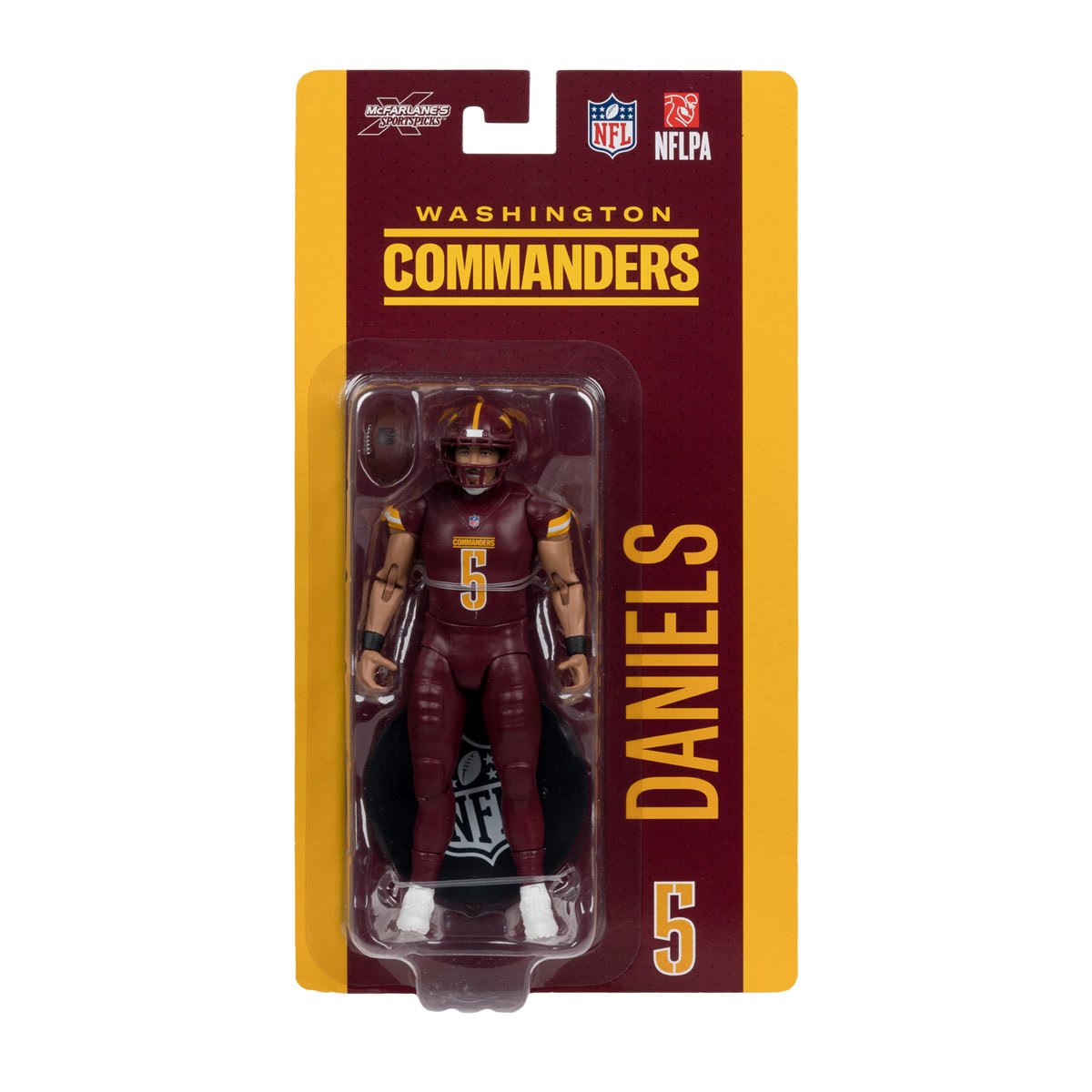 NFL McFarlane's SportsPicks Wave 2 Washington Commanders Jayden Daniels 6-Inch Action Figure - Image 7