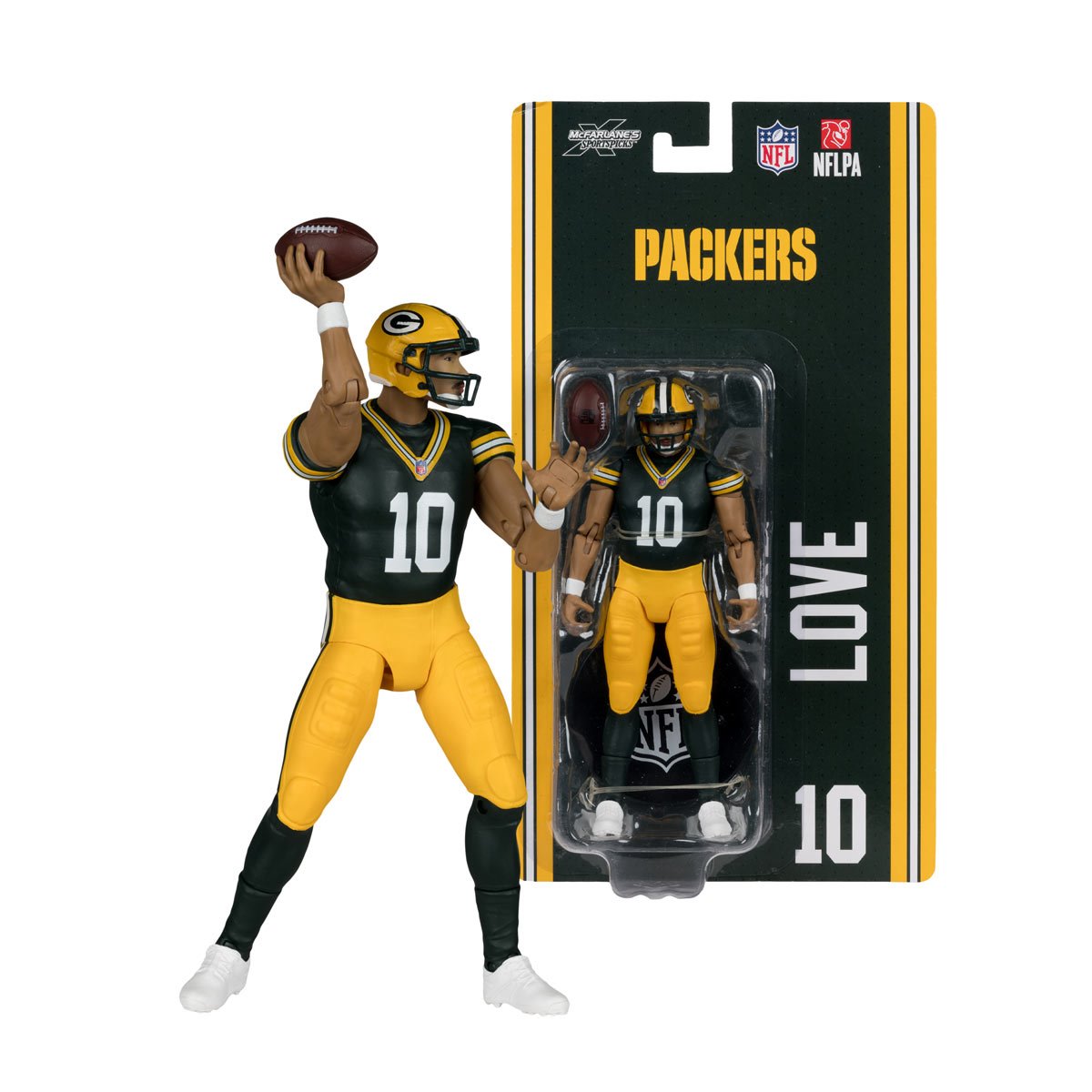 NFL McFarlane SportsPicks Wave 1 Green Bay Packers Jordan Love 6-Inch Action Figure - Image 4