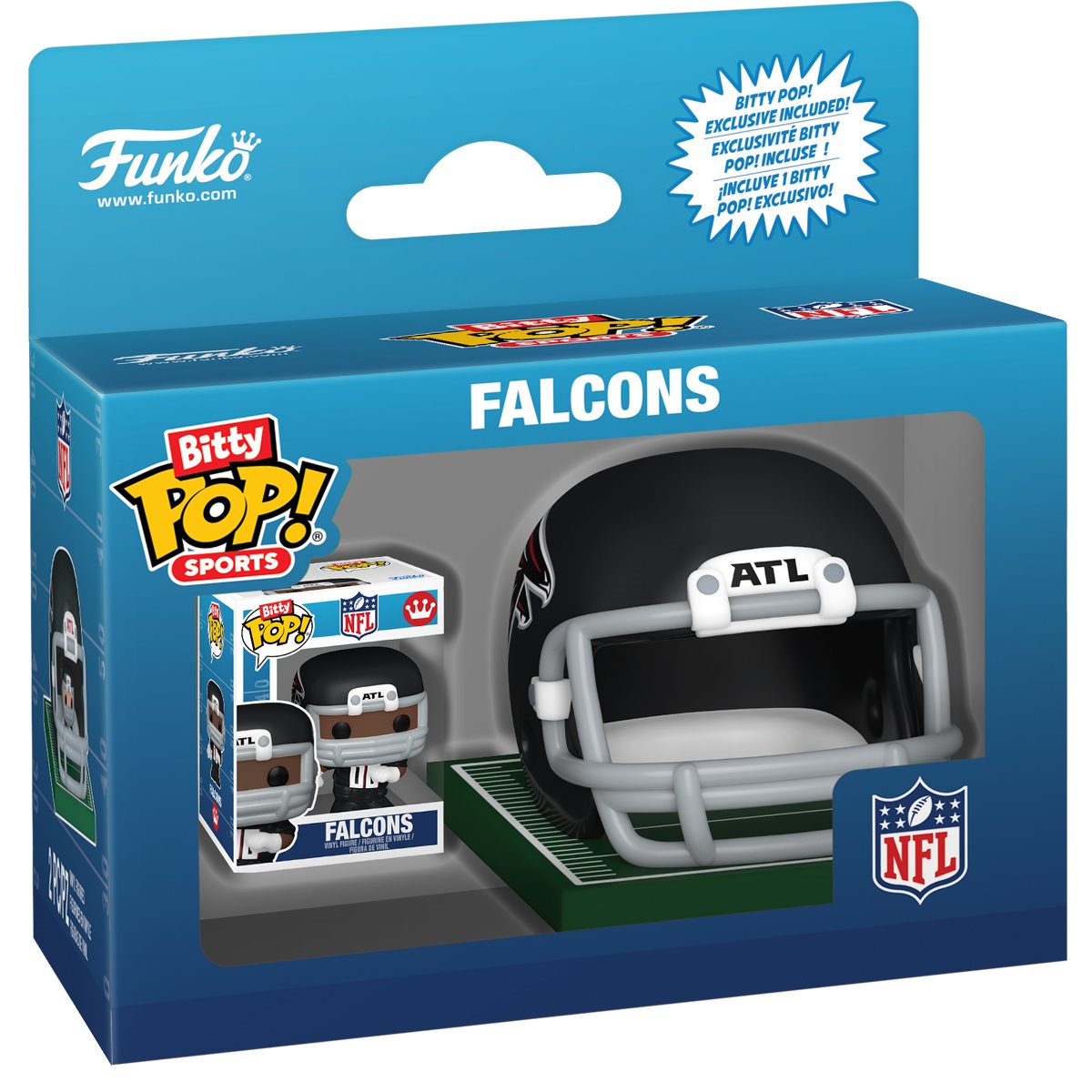 NFL NFC Falcons Funko Bitty Pop! Helmet - Image 5