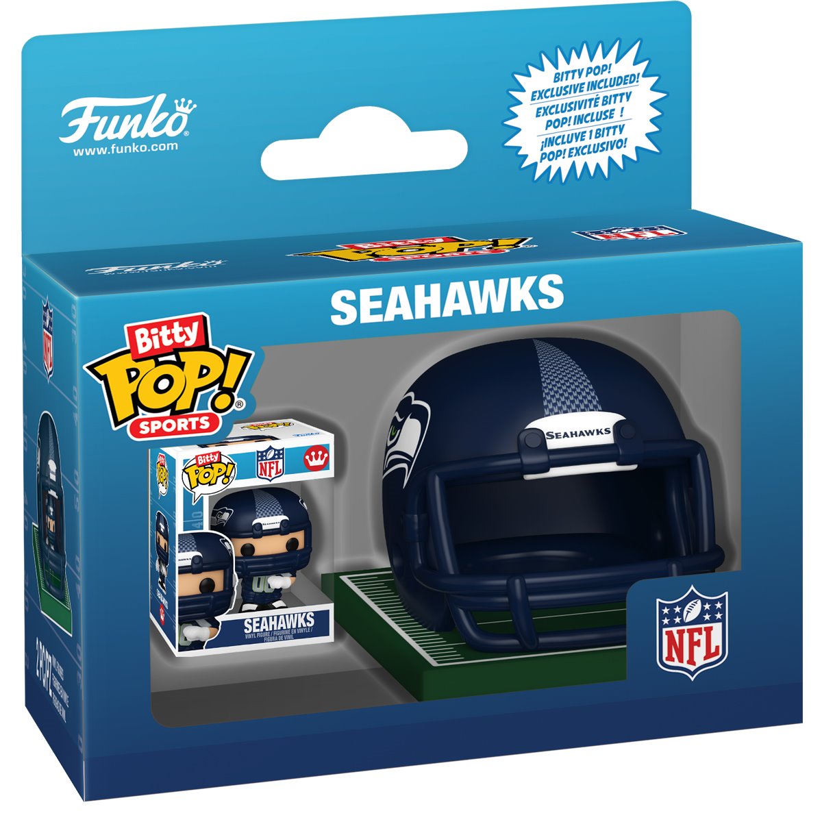 NFL NFC Seahawks Funko Bitty Pop! Helmet - Image 5