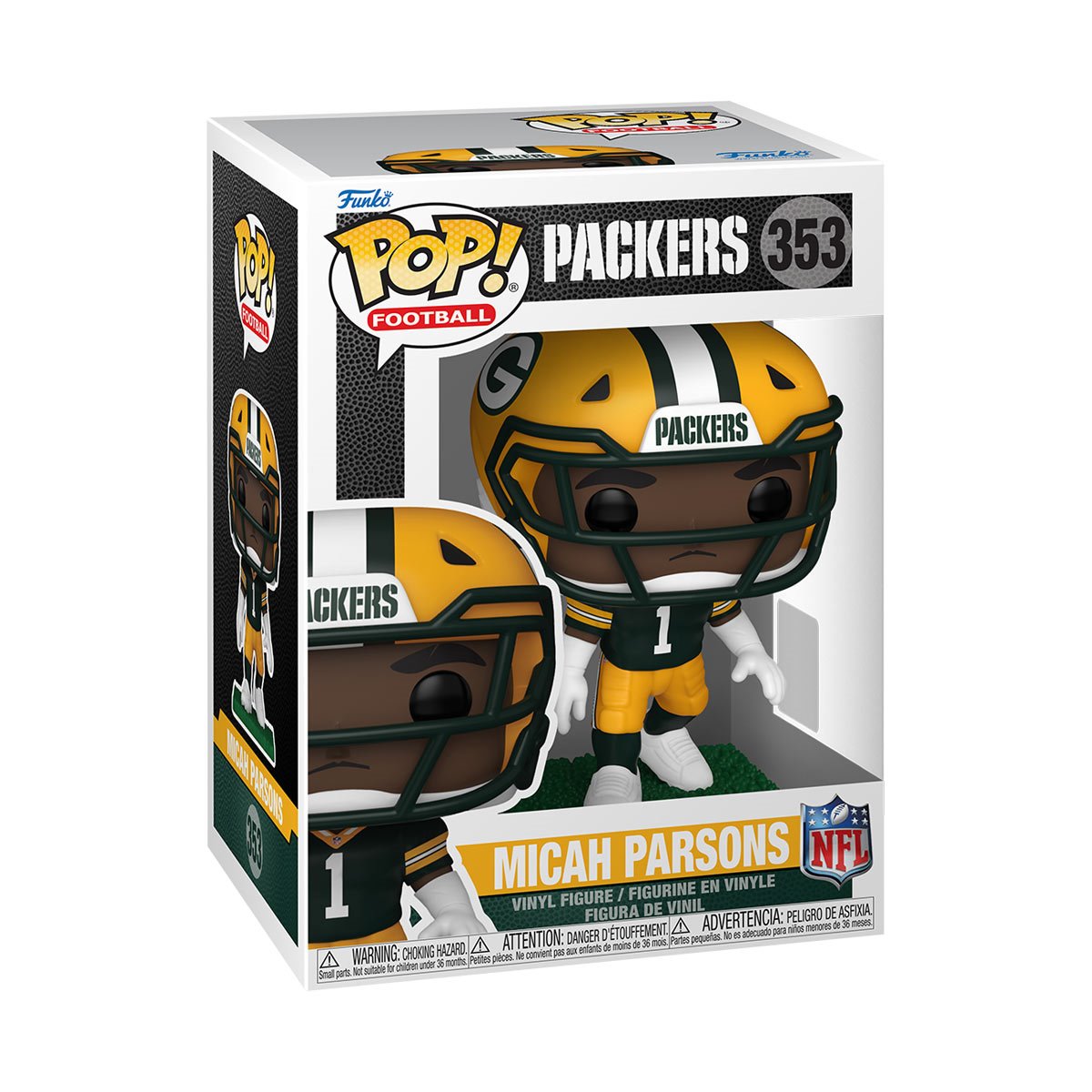 NFL Packers Micah Parsons Funko Pop! Vinyl Figure - Image 3
