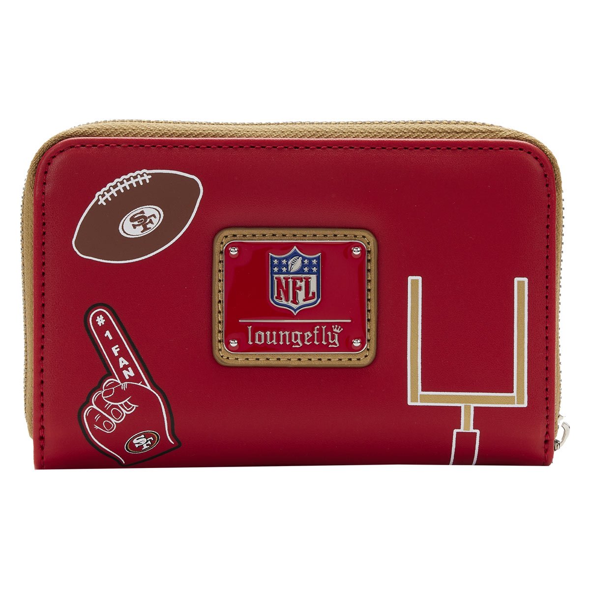 NFL San Francisco 49ers Patches Zip-Around Wallet - Image 3