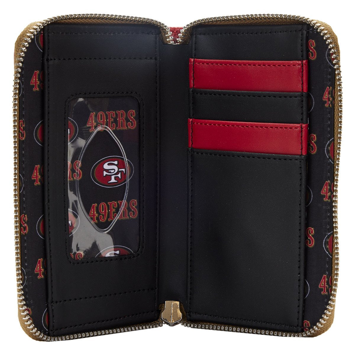 NFL San Francisco 49ers Patches Zip-Around Wallet - Image 4