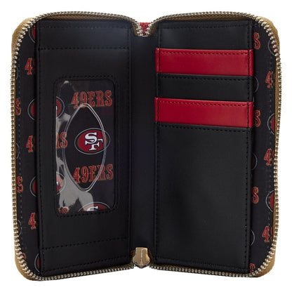 NFL San Francisco 49ers Patches Zip-Around Wallet - Image 4