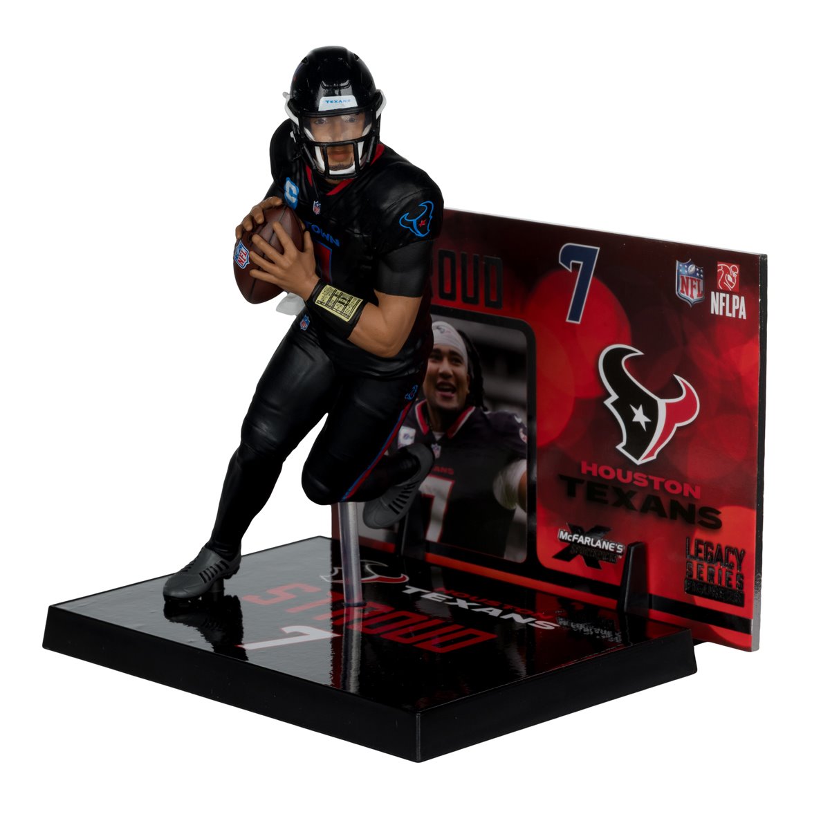 NFL SportsPicks 2025 Houston Texans C.J. Stroud Alternate Jersey 7-Inch Scale Posed Figure - Image 4