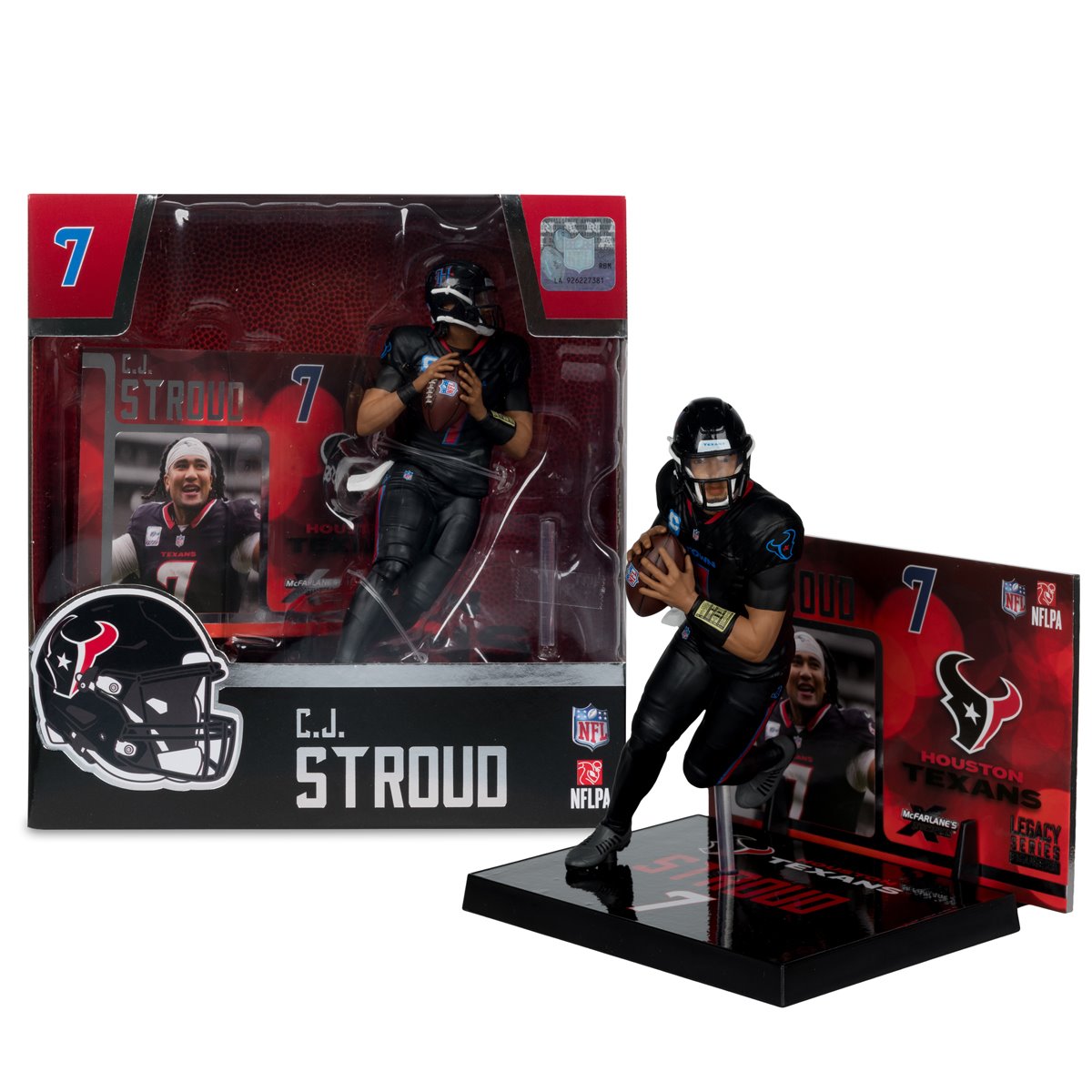 NFL SportsPicks 2025 Houston Texans C.J. Stroud Alternate Jersey 7-Inch Scale Posed Figure - Image 6