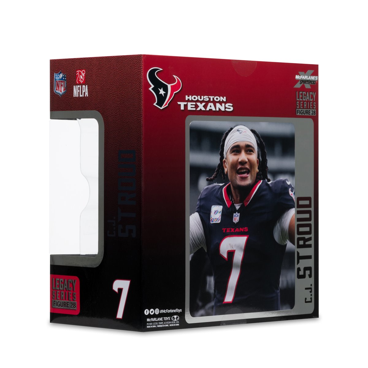 NFL SportsPicks 2025 Houston Texans C.J. Stroud Alternate Jersey 7-Inch Scale Posed Figure - Image 8