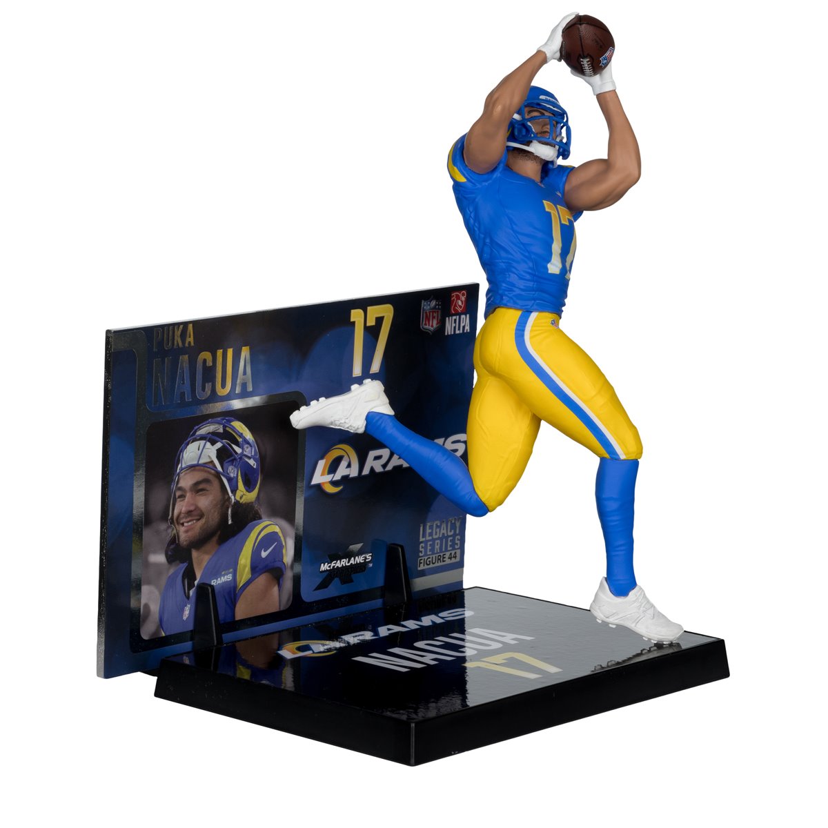 NFL SportsPicks 2025 Los Angeles Rams Puka Nacua 7-Inch Scale Posed Figure - Image 4