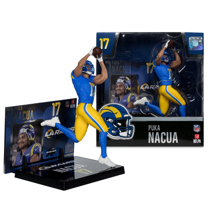 NFL SportsPicks 2025 Los Angeles Rams Puka Nacua 7-Inch Scale Posed Figure - Image 6