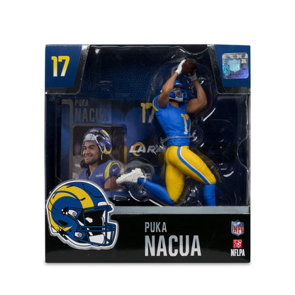 NFL SportsPicks 2025 Los Angeles Rams Puka Nacua 7-Inch Scale Posed Figure - Image 7