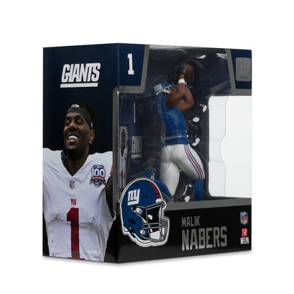 NFL SportsPicks 2025 New York Giants Malik Nabers 7-Inch Scale Posed Figure - Image 9