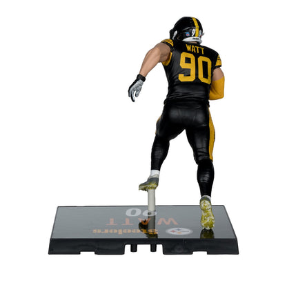 NFL SportsPicks 2025 Pittsburgh Steelers T.J. Watt 7-Inch Scale Posed Figure - Image 5