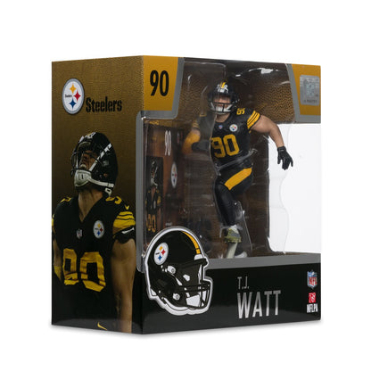 NFL SportsPicks 2025 Pittsburgh Steelers T.J. Watt 7-Inch Scale Posed Figure - Image 8