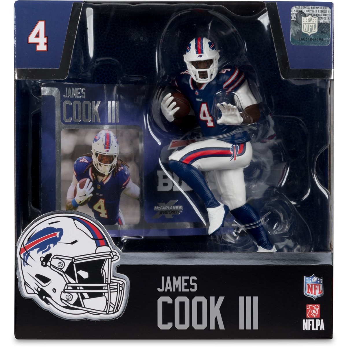 NFL SportsPicks Buffalo Bills James Cook 7-Inch Posed Figure - Image 6